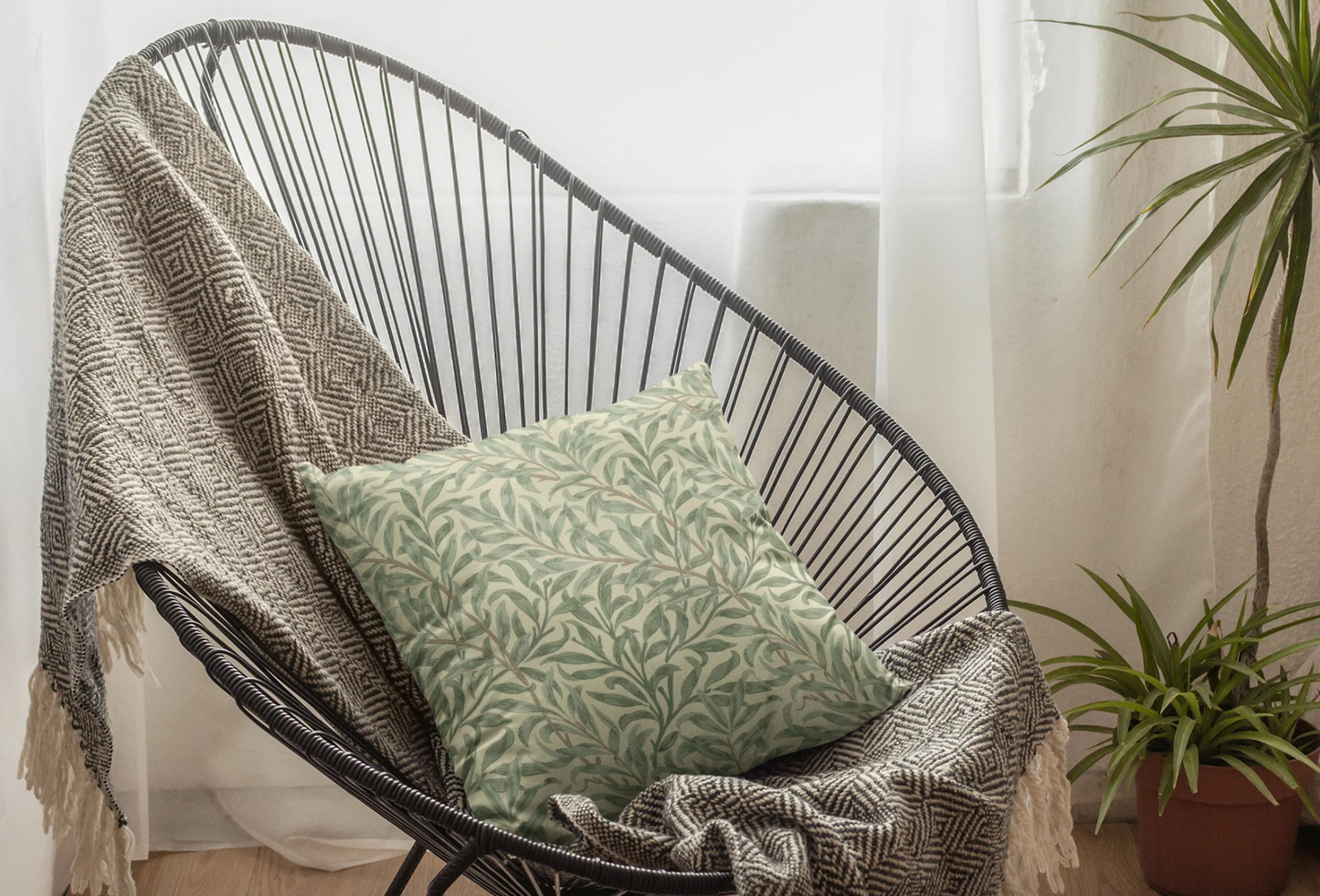 Willow Bough Outdoor Pillows William Morris Green