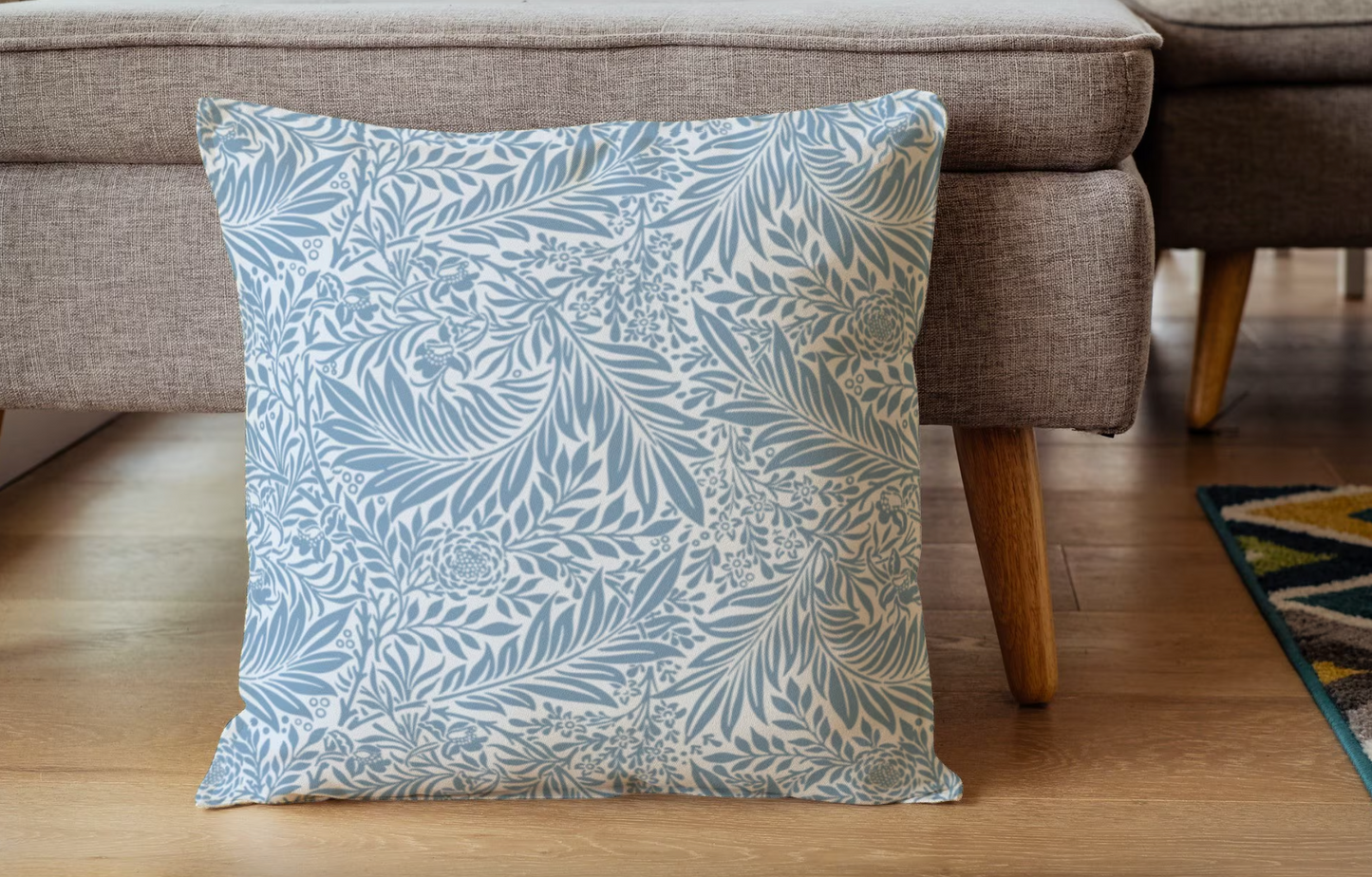 Larkspur Outdoor Pillows William Morris Blue White