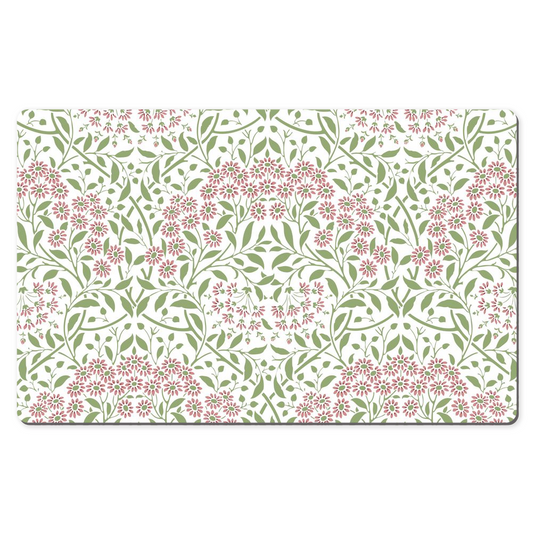 William Morris Desk Mat Wildflower Pink Green