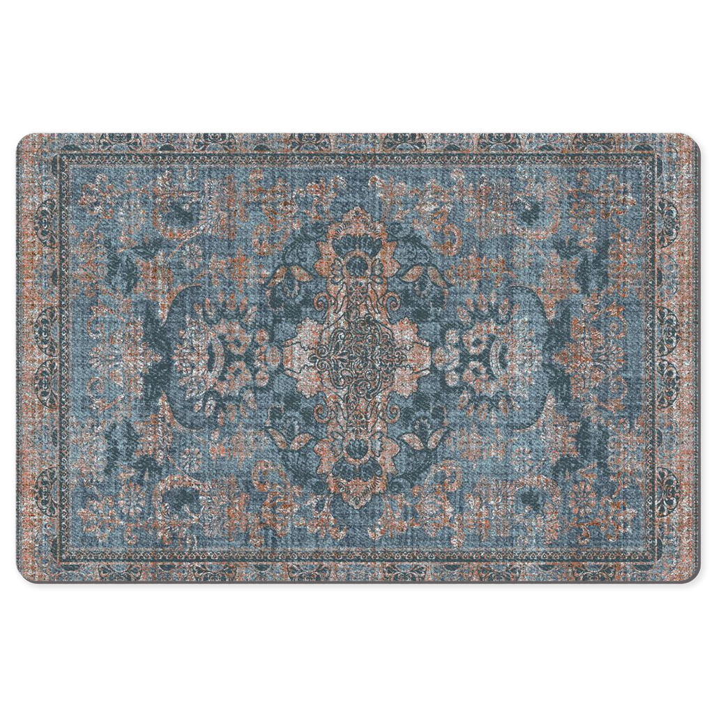 Persepolis Persian Desk Mat Antique Blue Rust