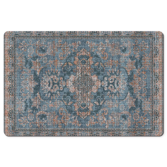 Persepolis Persian Desk Mat Antique Blue Rust