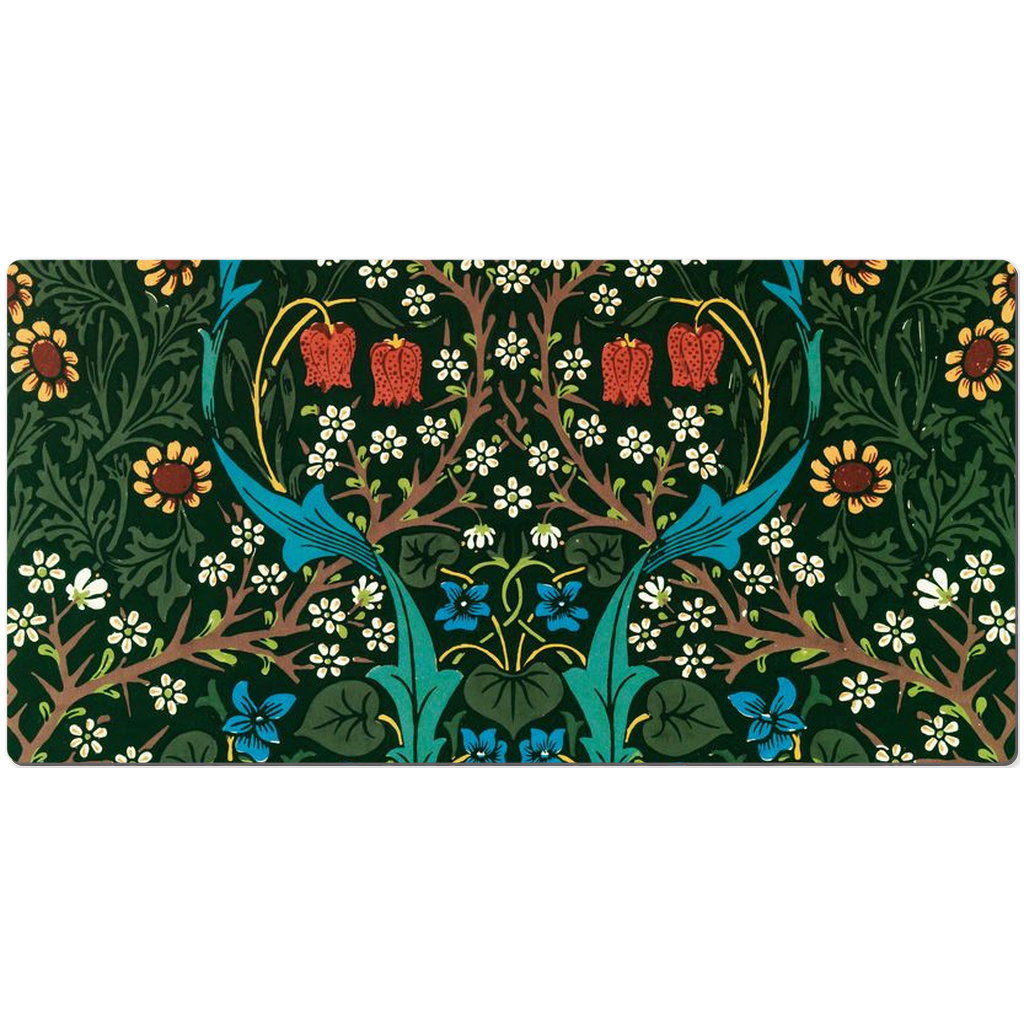 William Morris Desk Mat Blackthorn Floral