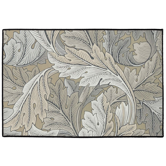 Acanthus Indoor/Outdoor Floor Mat William Morris Manilla Stone