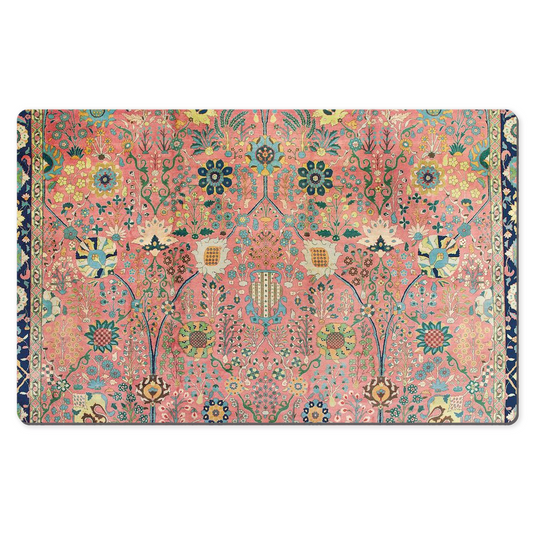 Rose Petag Persian Desk Mat Antique Rose