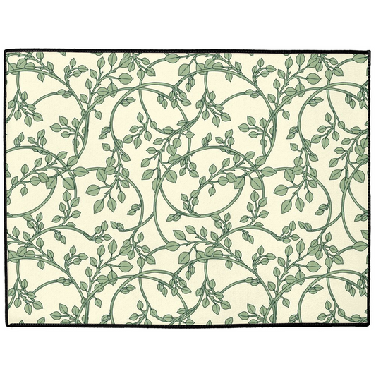 Floral Vine Indoor/Outdoor Floor Mat William Morris Cream Green