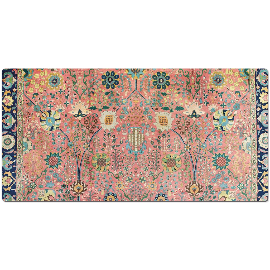 Rose Petag Persian Desk Mat Antique Rose