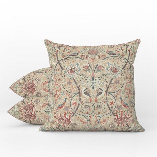 Bullerswood Outdoor Pillow William Morris Spice Manilla