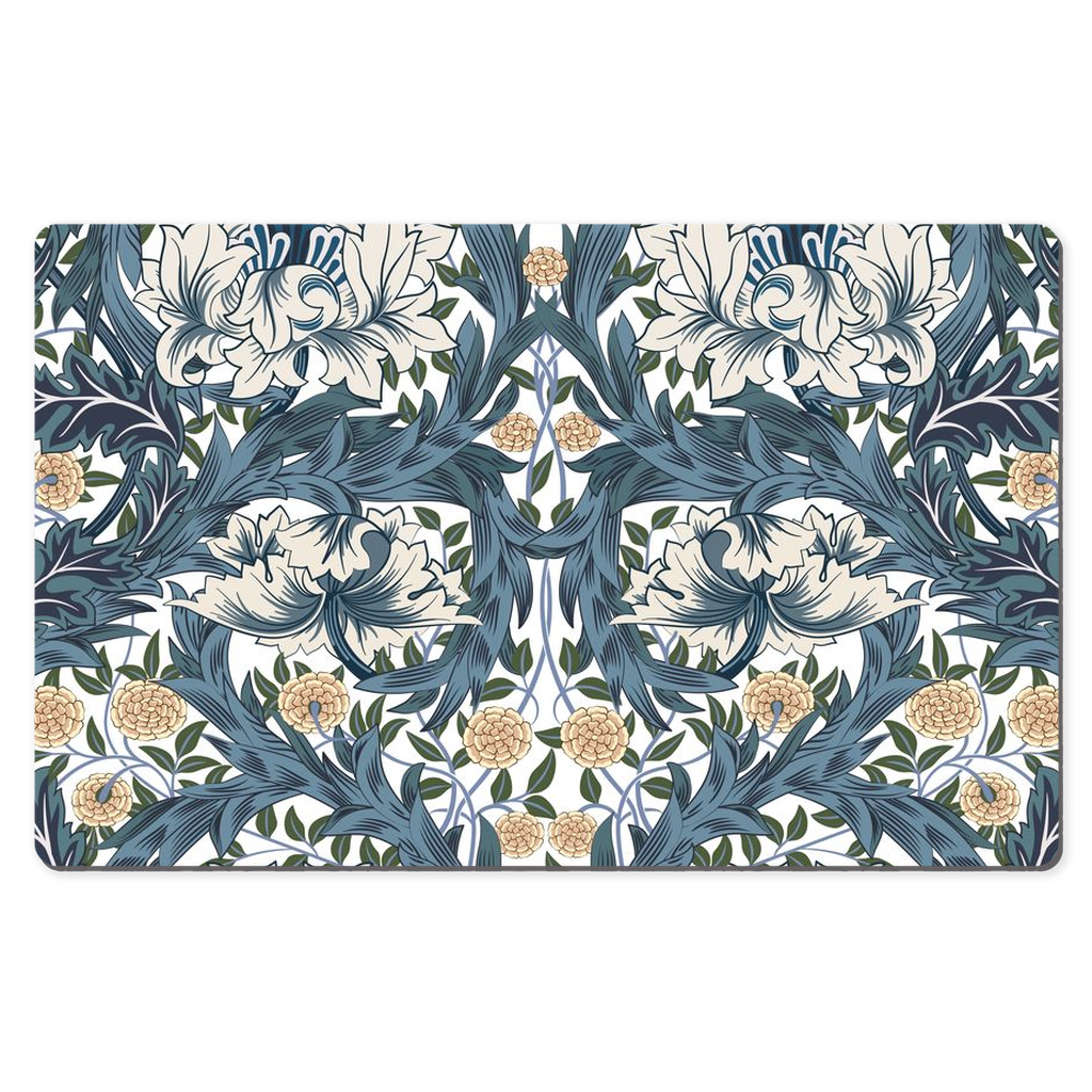 William Morris Desk Mat Art Nouveau Blue