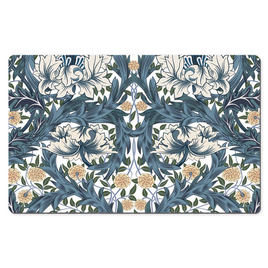 William Morris Desk Mat Art Nouveau Blue