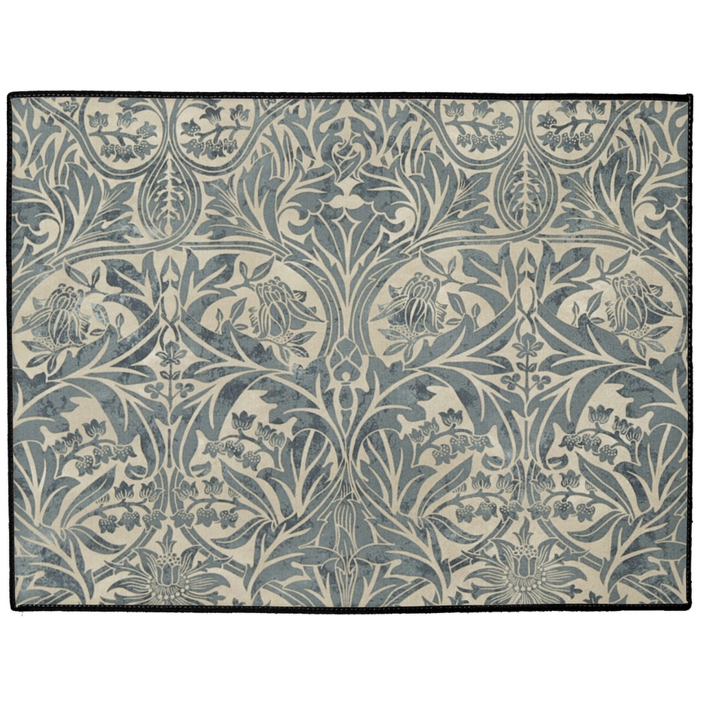 Bluebell Indoor/Outdoor Floor Mat William Morris Blue Seagreen