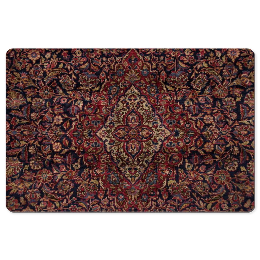 Shahbanu Persian Desk Mat Antique Black Burgundy