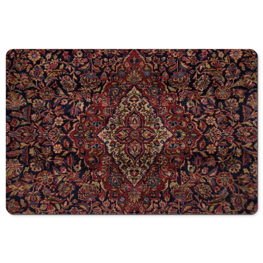 Shahbanu Persian Desk Mat Antique Black Burgundy