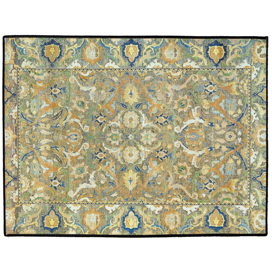 Polonaise Persian Indoor/Outdoor Floor Mat Antique Sage Green