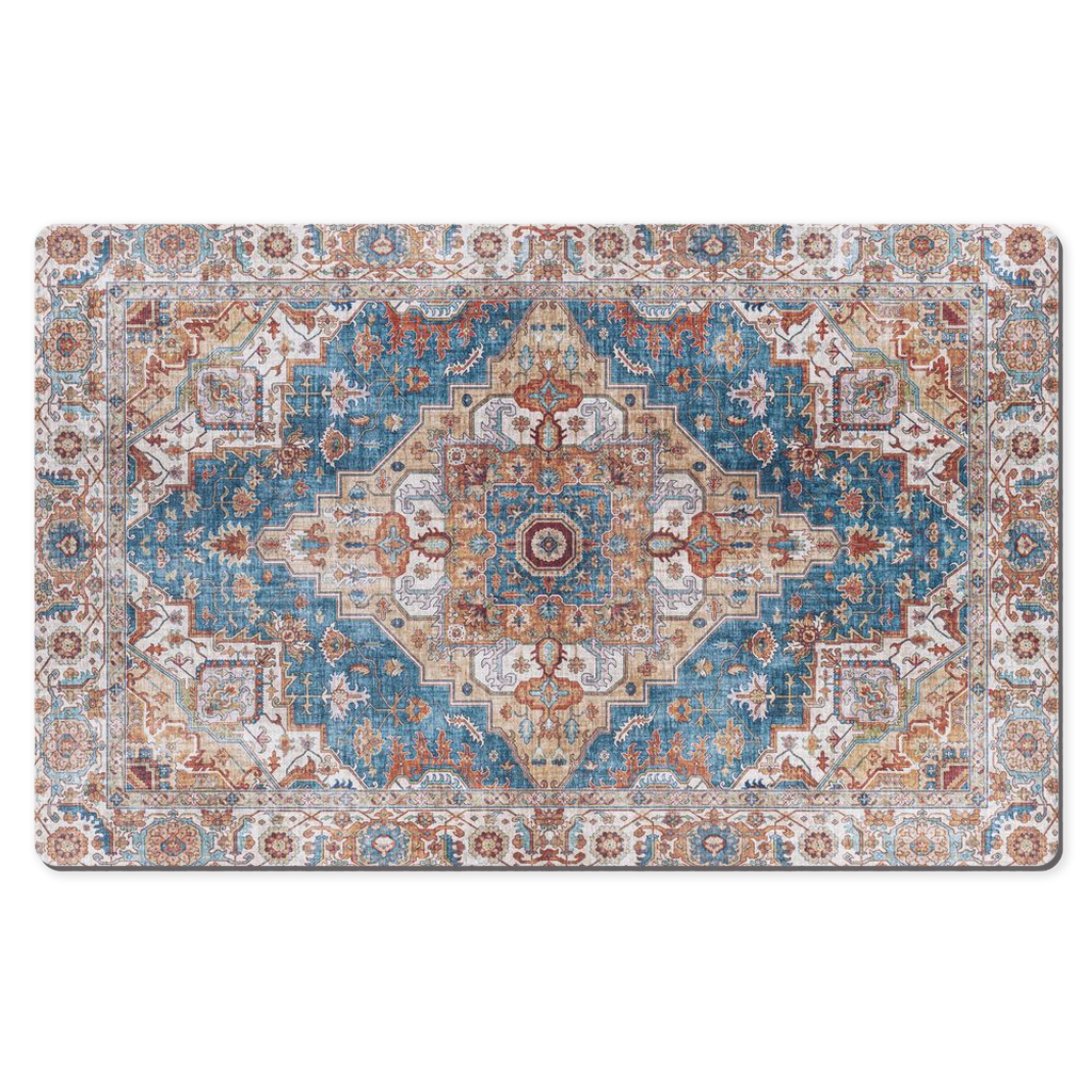 Balkh Persian Desk Mat Antique Blue Rust