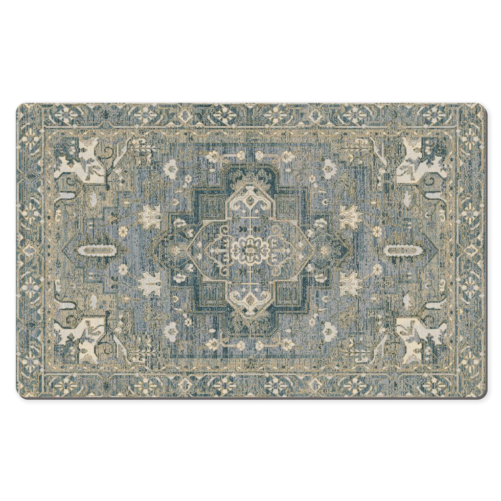 Mahsa Persian Desk Mat Grey Cream