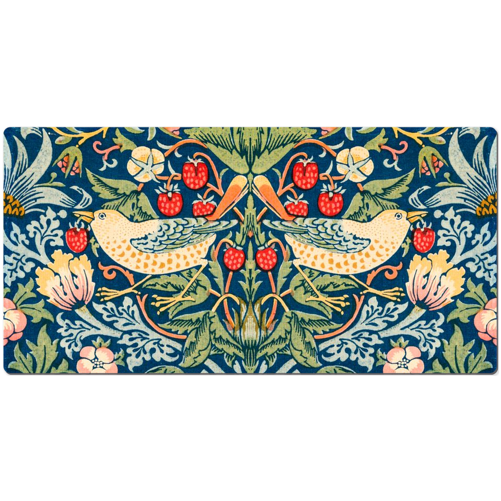 William Morris Desk Mat Strawberry Thief