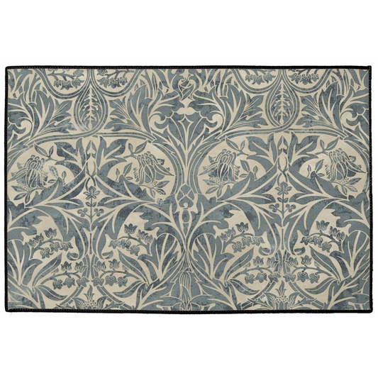 Bluebell Indoor/Outdoor Floor Mat William Morris Blue Seagreen