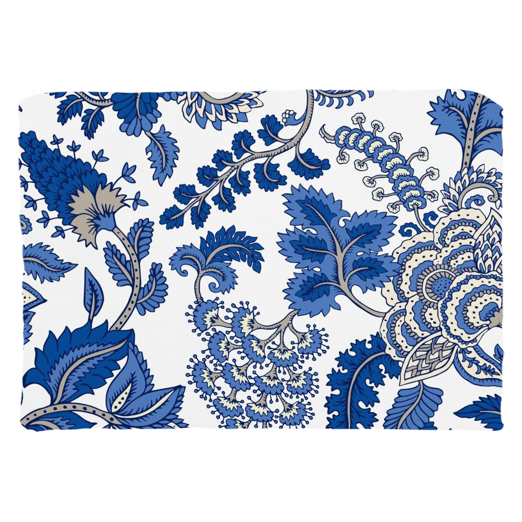 Hamptons Chintz Cotton Pillows Blue Paisley