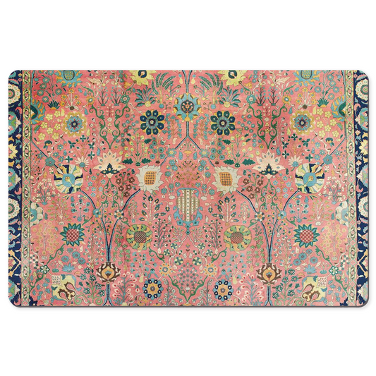 Rose Petag Persian Desk Mat Antique Rose