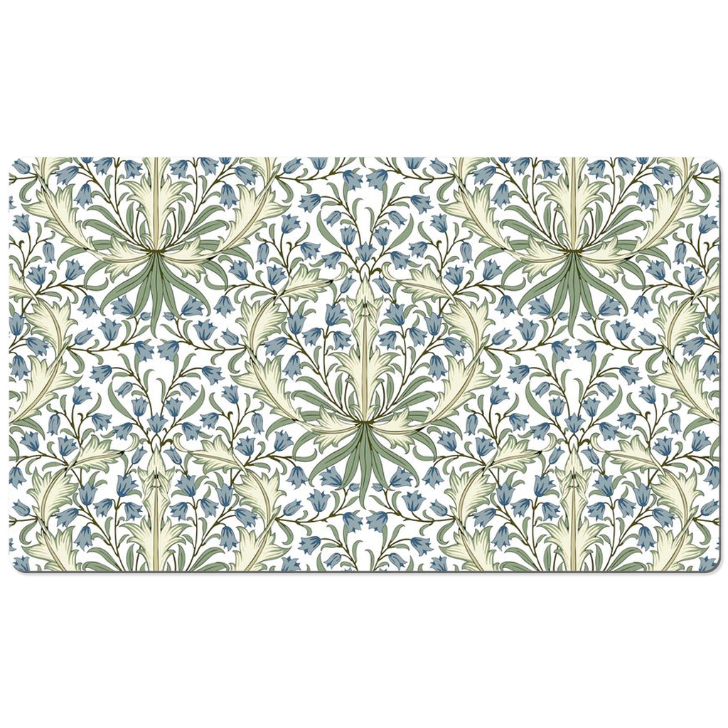 William Morris Desk Mat Bluebell II