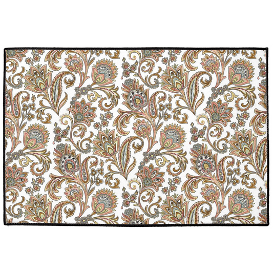 Madurai Chintz Indoor/Outdoor Floor Mat Rose Gold Pink