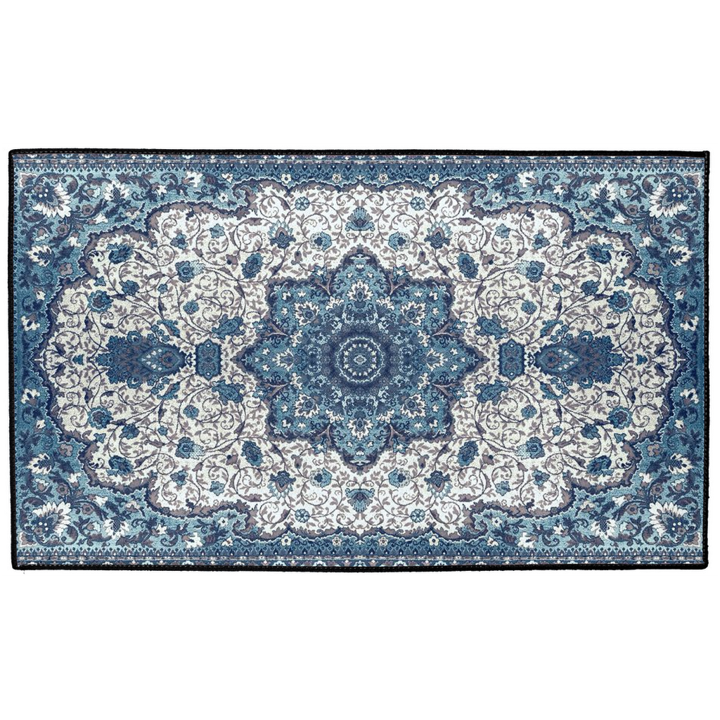 Artemesia Persian Indoor/Outdoor Floor Mat Blue Cream