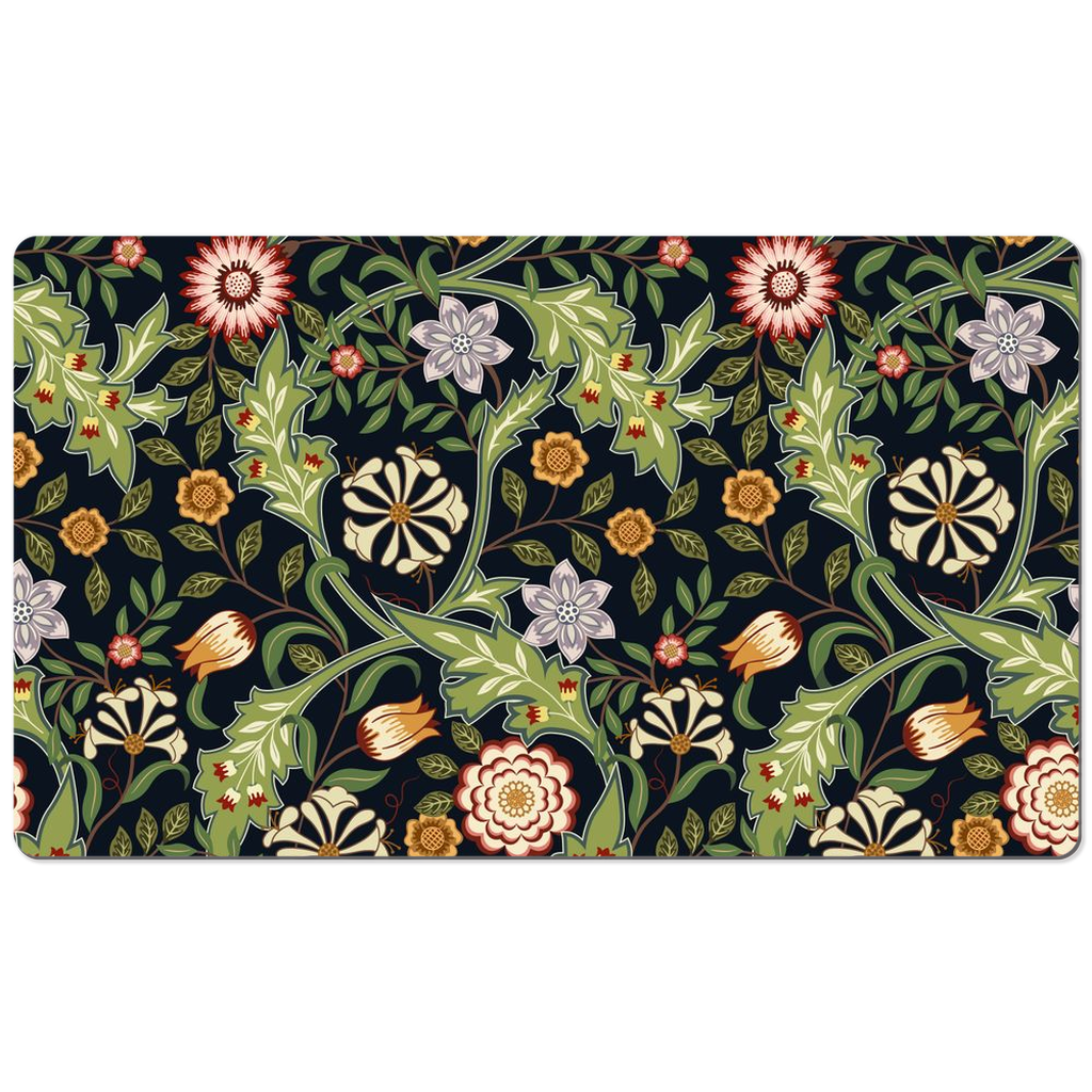 William Morris Desk Mat Wilhelmina Dark Floral