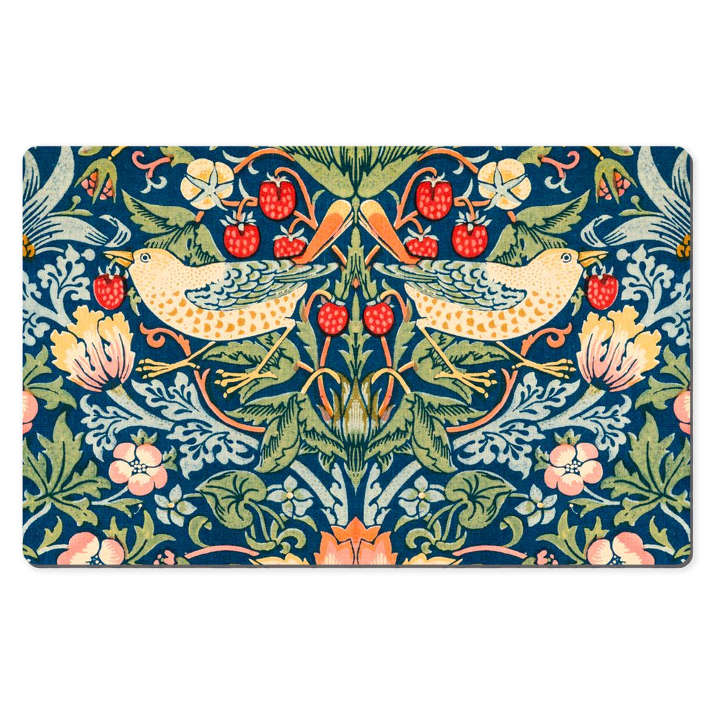 William Morris Desk Mat Strawberry Thief