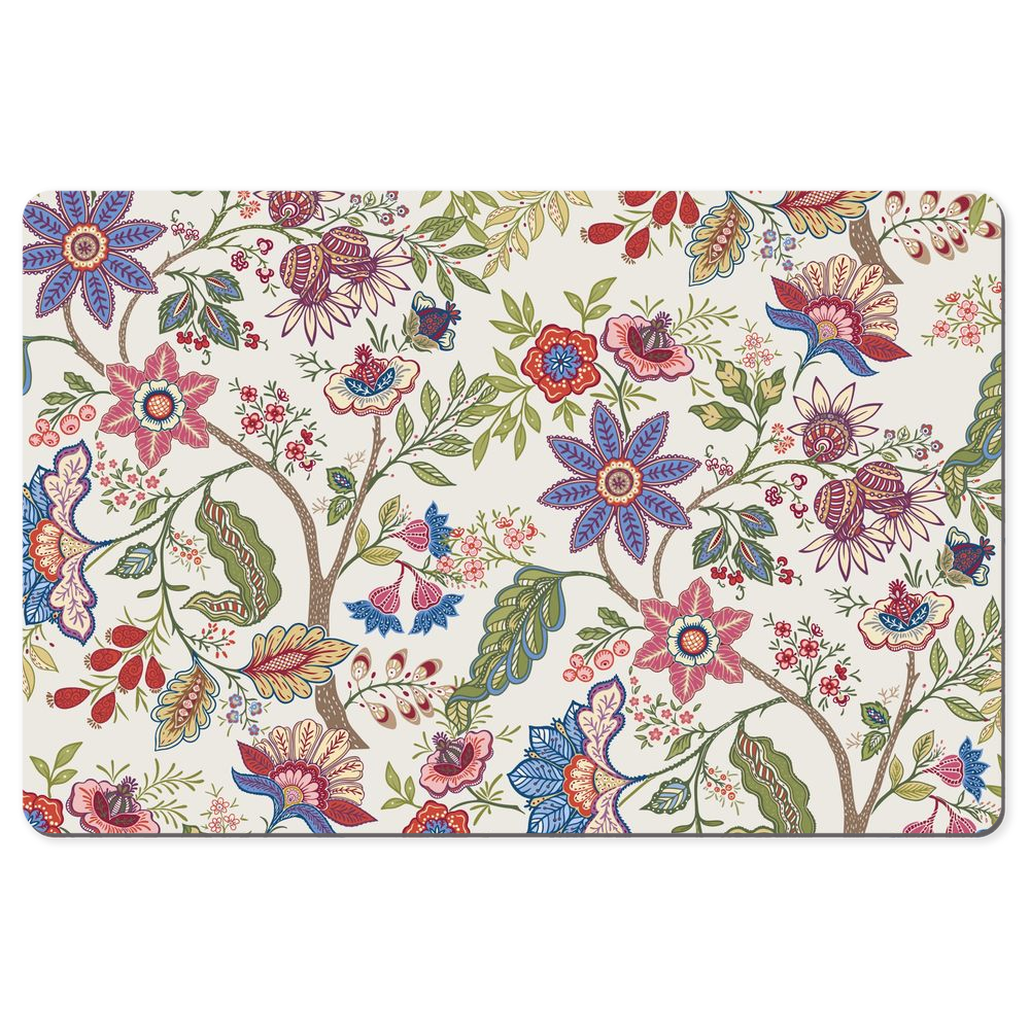 Mandalay Chintz Desk Mat Purple Pink Floral