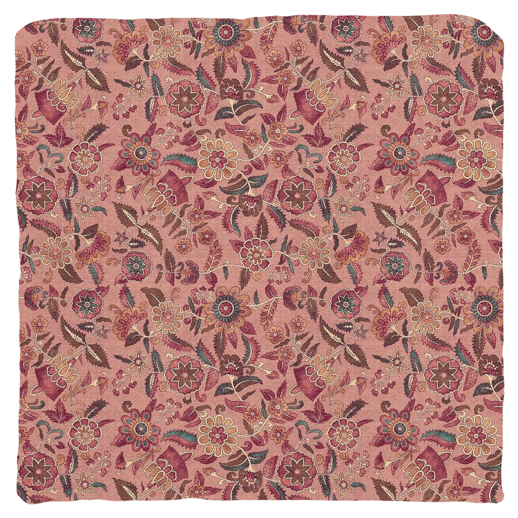 Rose Chintz Cotton Pillows Dusty Rose Pink Floral