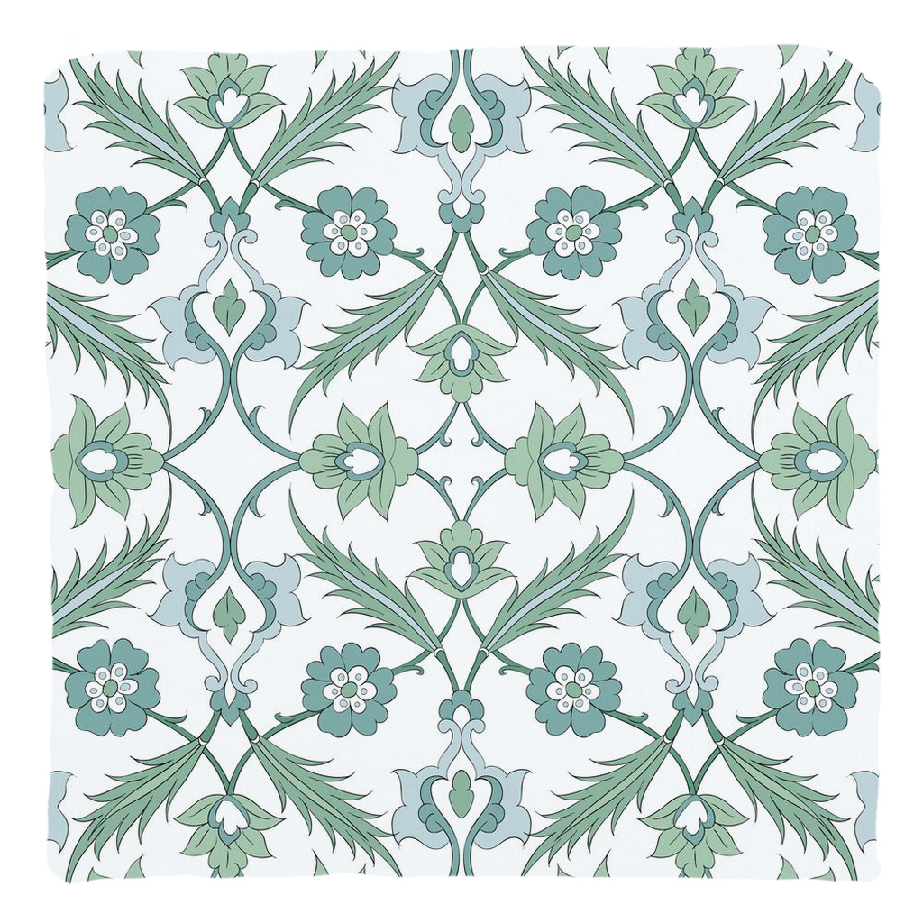 Esma Ottoman Cotton Pillows Sage Green