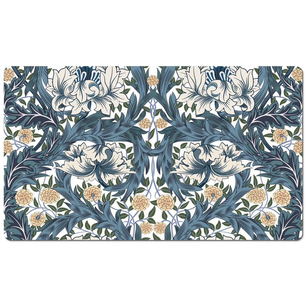 William Morris Desk Mat Art Nouveau Blue