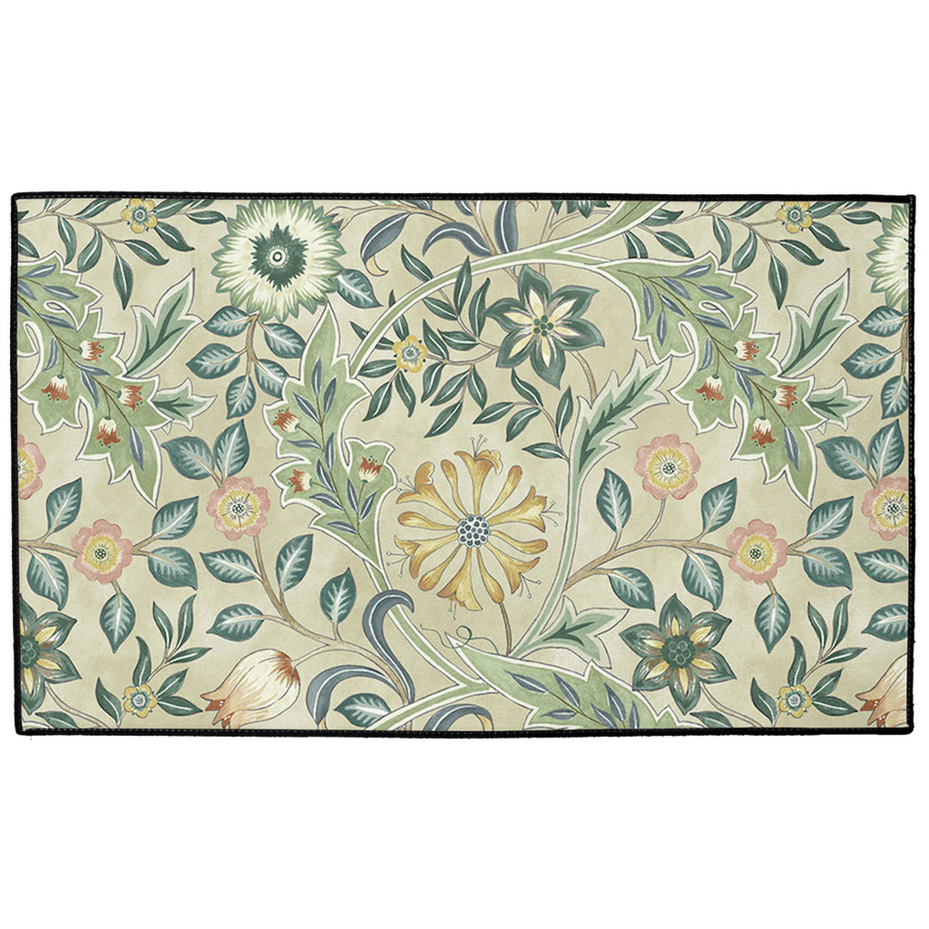 Wilhelmina Indoor/Outdoor Floor Mat William Morris Orkney Sage Green