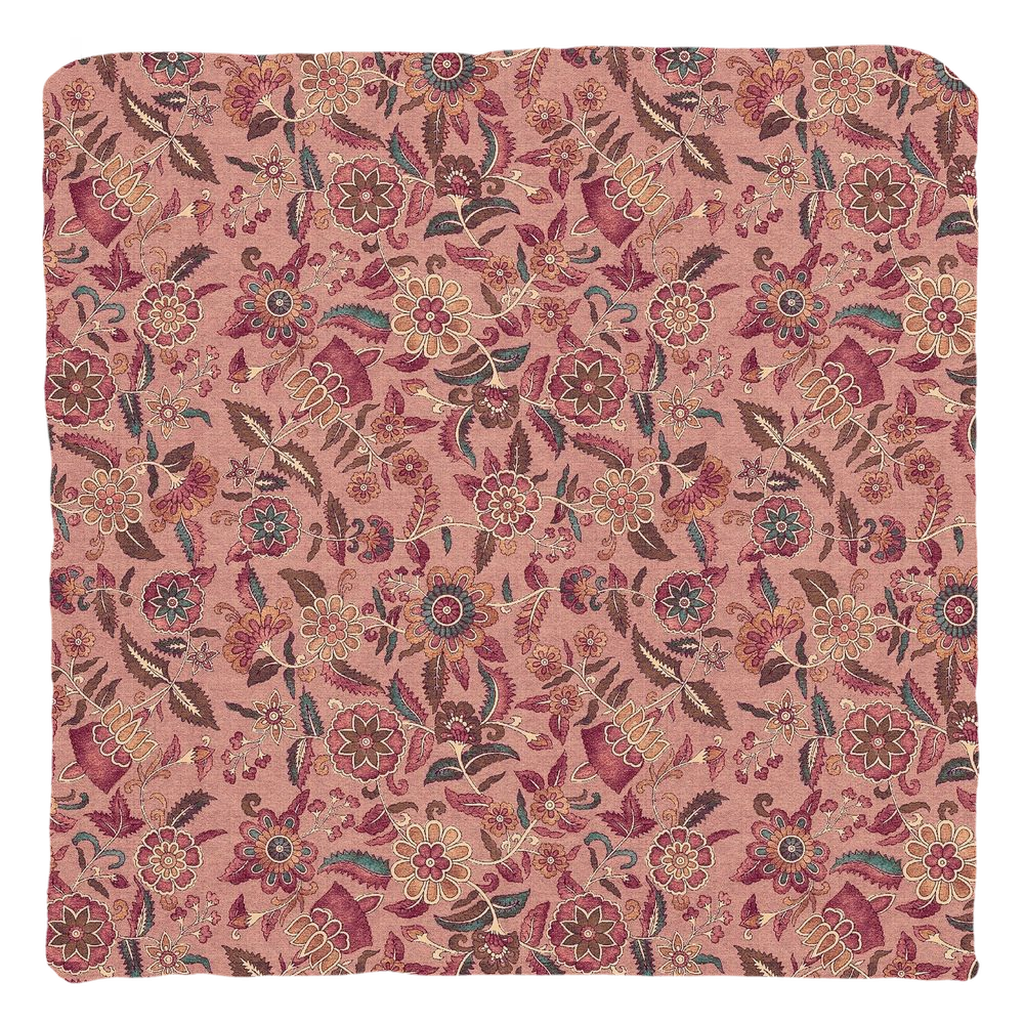 Rose Chintz Cotton Pillows Dusty Rose Pink Floral