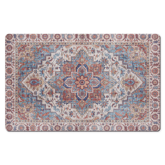 Arya Persian Desk Mat Antique Blue Red