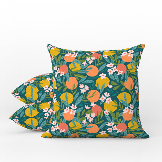 Capri Outdoor Pillows Orange Blossom