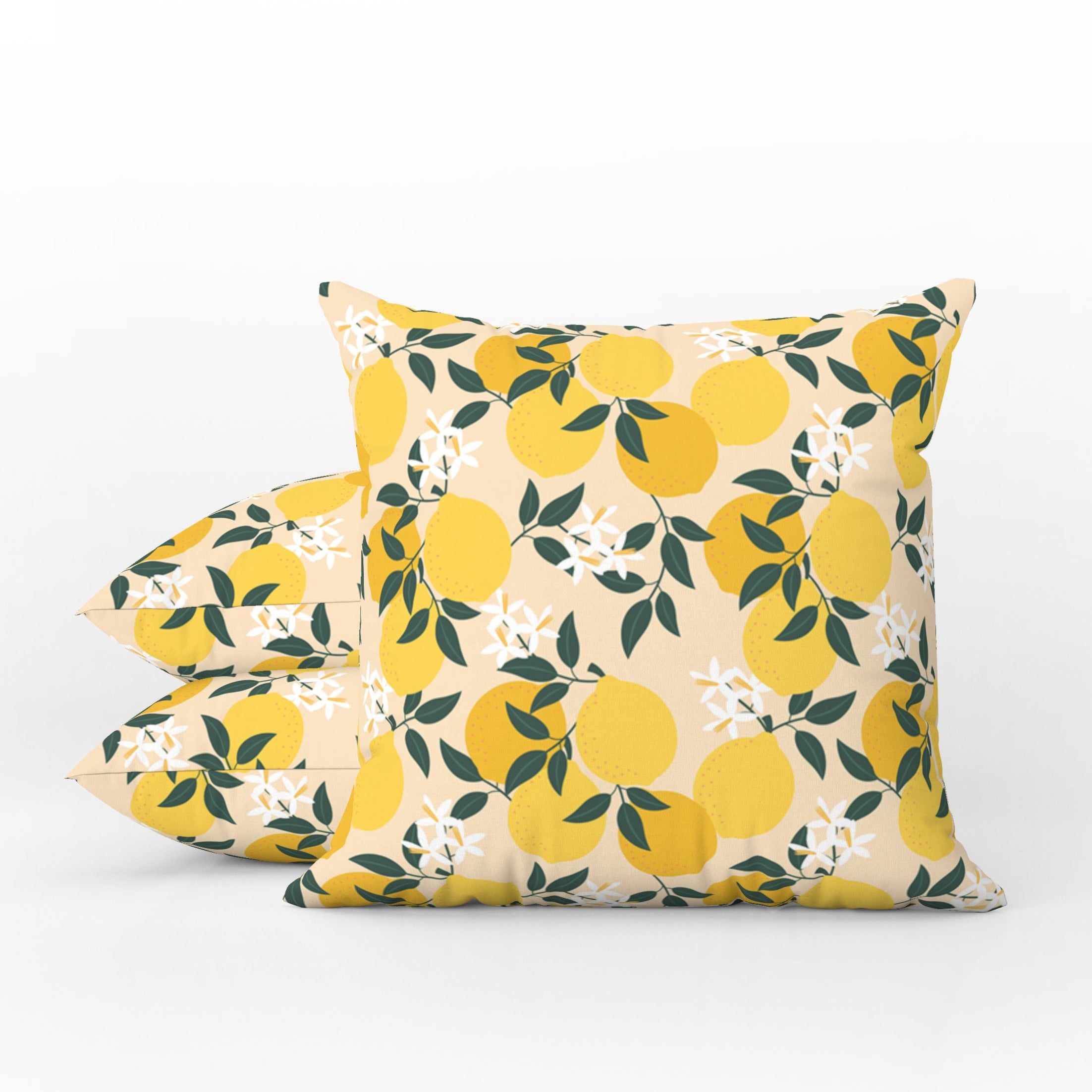 Yellow patio online pillows