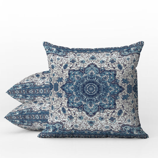 Artemesia Persian Outdoor Pillows Blue White