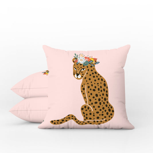 Amur Outdoor Pillows Floral Leopard