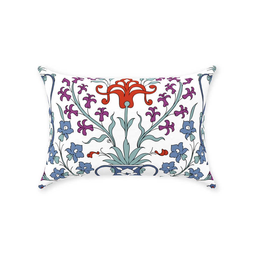 Topkapi Ottoman Cotton Pillows Blue Lilac Red