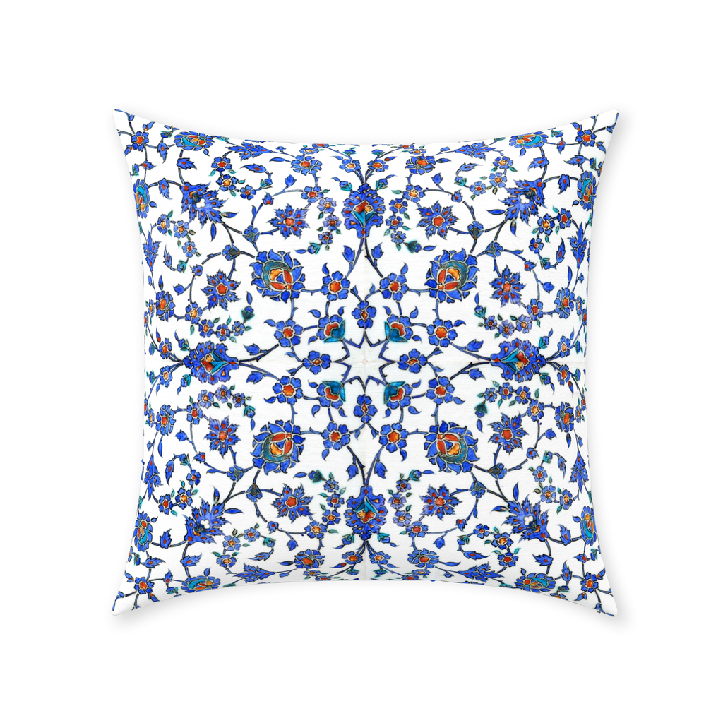 Izmir II Ottoman Cotton Pillows Blue Purple