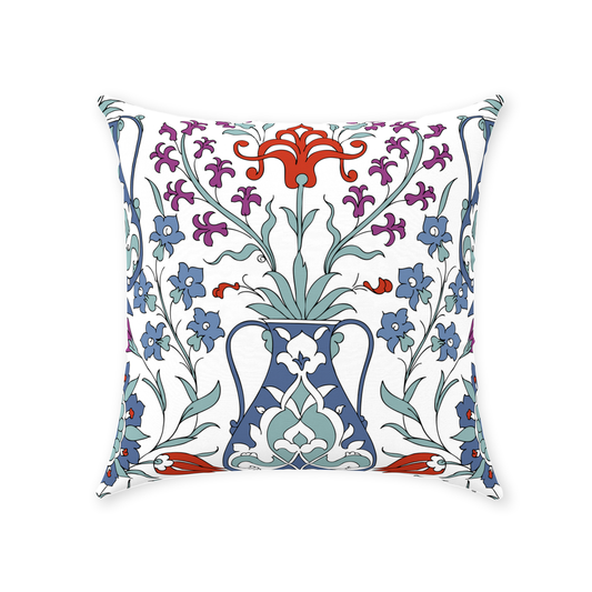 Topkapi Ottoman Cotton Pillows Blue Lilac Red