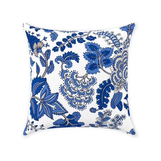 Hamptons Chintz Cotton Pillows Blue Paisley