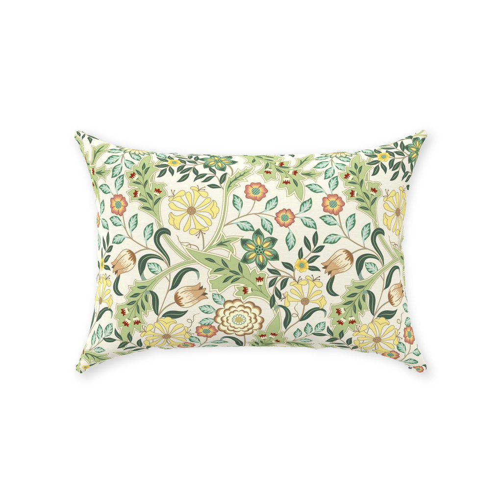 William Morris Cotton Pillows Yellow Wilhelmina