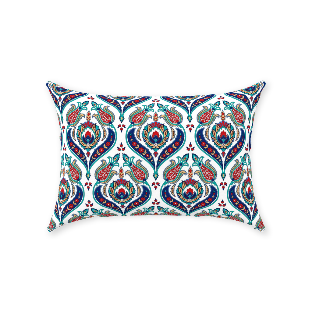 Halfeti Ottoman Cotton Pillows Blue Red