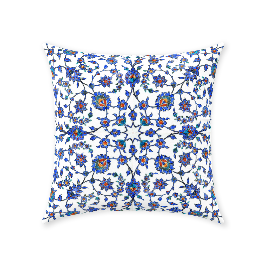 Izmir II Ottoman Cotton Pillows Blue Purple