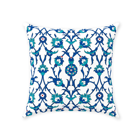 Amira Ottoman Cotton Pillows Blue Green
