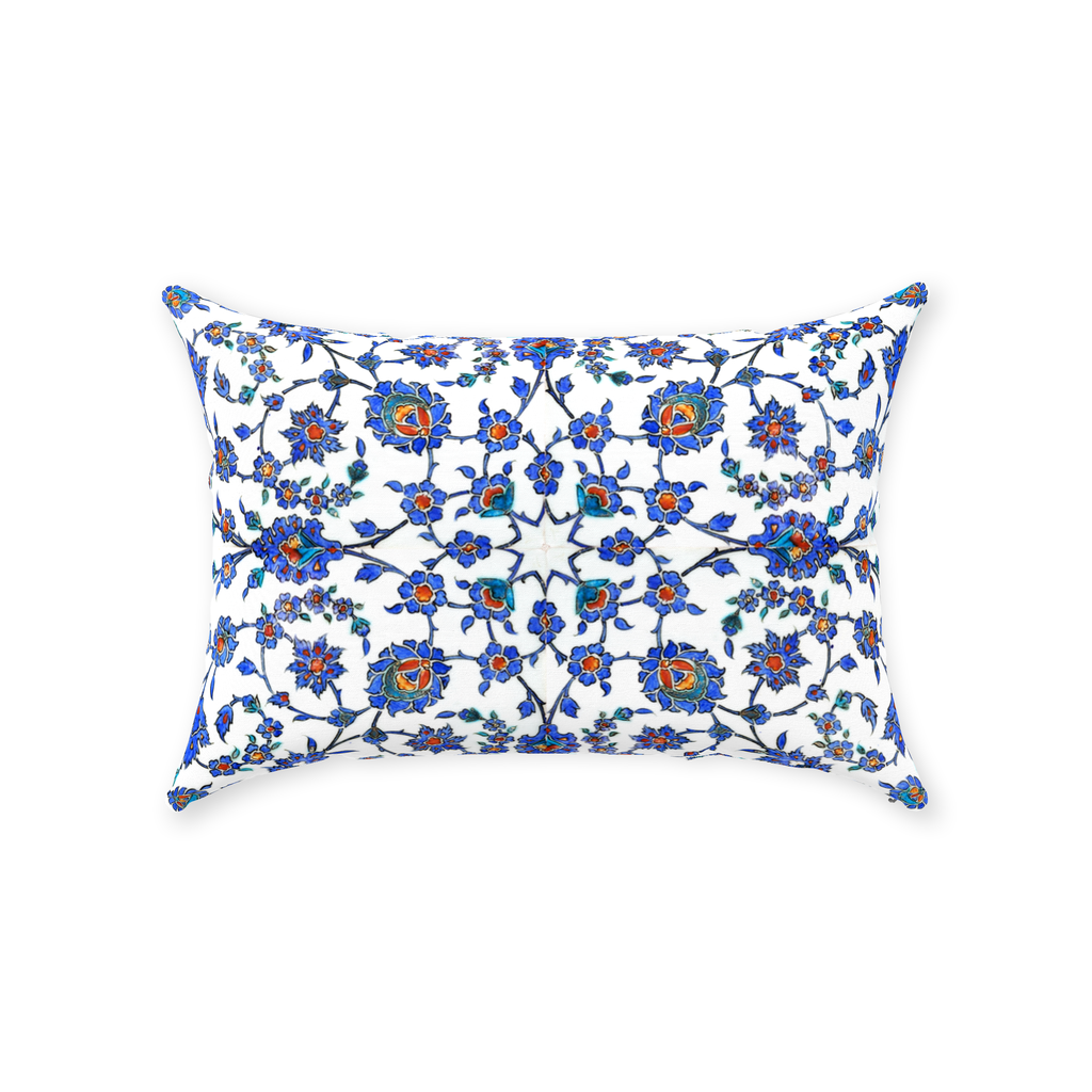 Izmir II Ottoman Cotton Pillows Blue Purple