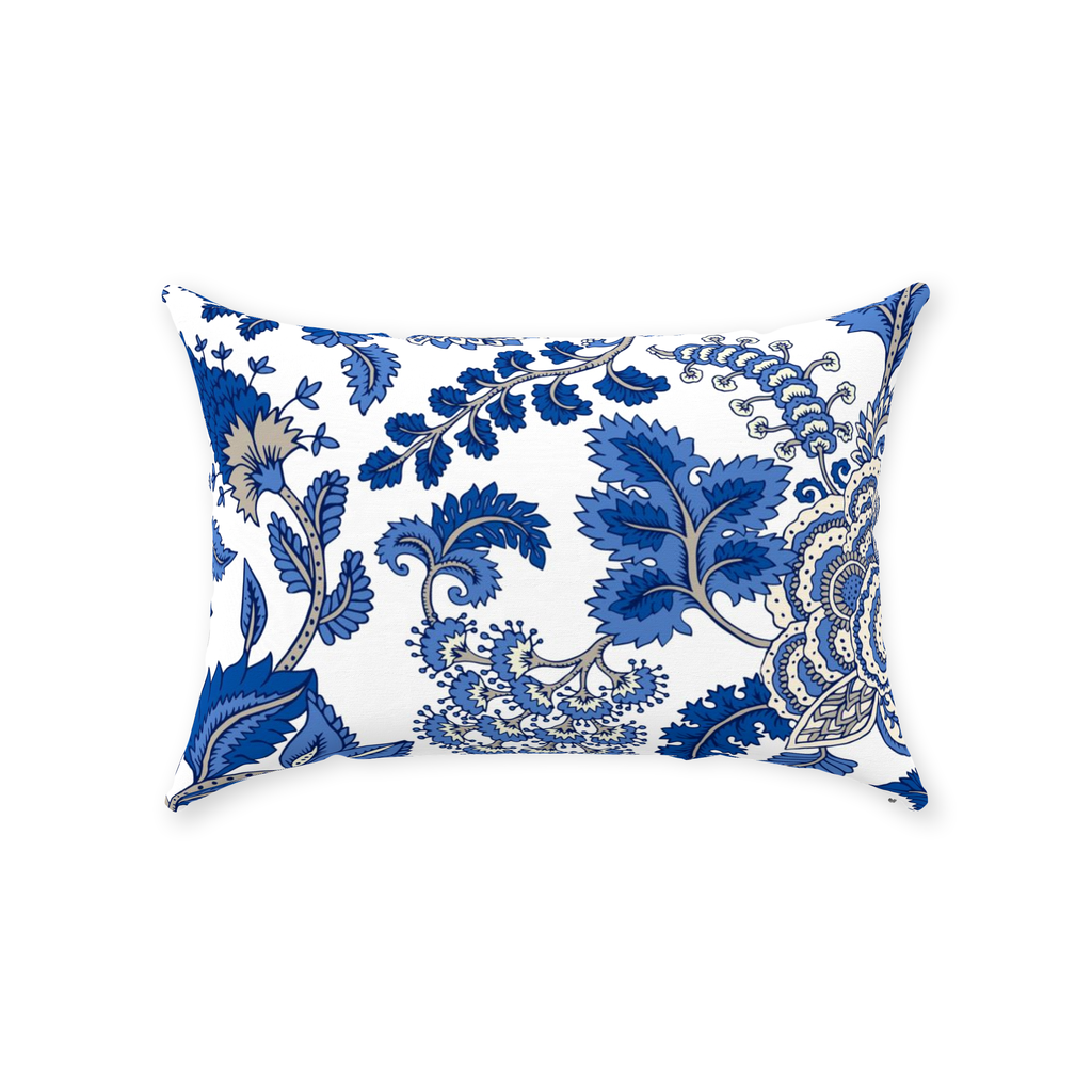 Hamptons Chintz Cotton Pillows Blue Paisley