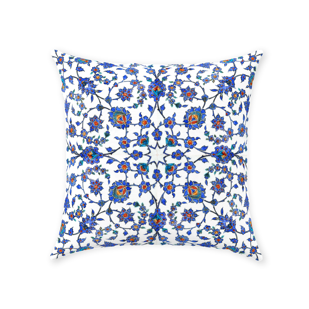 Izmir II Ottoman Cotton Pillows Blue Purple